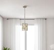 Vitozzi 1-Light Antique Silver Leaf Pendant