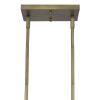 Lunette 10-Light Aged Brass Island Pendant