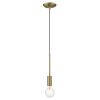 Dull Gold Mini Pendant Hanging Light