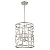 Amoret 3-Light Antique Silver Convertible Pendant