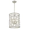 Amoret 3-Light Antique Silver Convertible Pendant