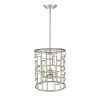 Amoret 3-Light Antique Silver Convertible Pendant