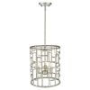 Amoret 3-Light Antique Silver Convertible Pendant