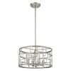 Amoret 4-Light Antique Silver Convertible Pendant