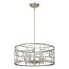 Amoret 5-Light Antique Silver Convertible Pendant