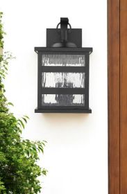 Morris 3-Light Matte Black Wall Light