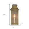 Manchester 1-Light Aged Brass Pocket Wall Light