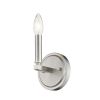 One Light Silver Wall Sconce