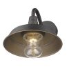 Antique Bronze Shallow Plate Shape Wall Light