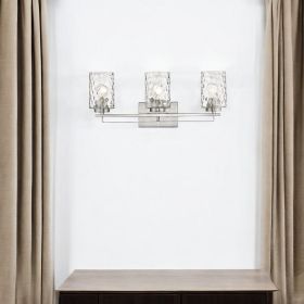 Livvy 3-Light Satin Nickel Vanity