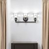 Mae 3-Light Matte Black Vanity