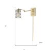 Industrial Gold Metal Wall Sconce