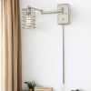 Industrial Silver Metal Wall Sconce
