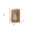 Light Gold Cage Wall Sconce