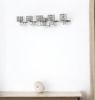 Coralie 5-Light Polished Nickel Sconce With Pressed Crystal Shades