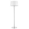 59" Floor Lamp With White Linen Empire Shade