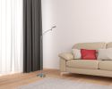 54" Silver Adjustable LED Task Floor Lamp With Silver