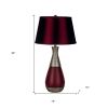 Contemporary Maroon Table Lamp