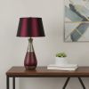 Contemporary Maroon Table Lamp