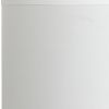 19" Silver Bedside Table Lamp With White Drum Shade