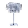 Bling Glam Faux Crystal Rectangular Table Lamp