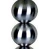 Silver Bauble Table Lamp with White Shade