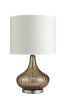 Brown Textured Glass Table Lamp