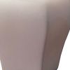 13" White Ceramic Bedside Table Lamp With Off-White Shade
