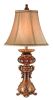 Antique Inspired Table Lamp with Linen Lamp Shade
