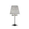 Dreamy Silver Table Lamp with Crystal Accents