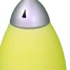 11" Yello Acrylic Bedside Table Lamp With Yellow Shade