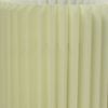17" Off-White Metal Bedside Table Lamp With Off-White Shade