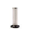 13â€ Modern White Sand Crystal And Steel Table Lamp