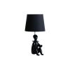 21â€ Black Sculptural Clown Phone Holder Desk Lamp