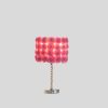 18â€ Pink Roses Acrylic And Metal Table Lamp