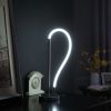21" Silver Bedside Led Table Lamp