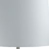 17" White Pineapple Table Lamp With White Empire Shade