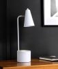20" Compact White Student Metal Desk Lamp
