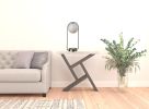 19" Silver Clip Globe USB Table Lamp