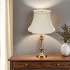 Cream Monay Shantung Silk Oval Lamp Shade