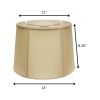 13" Inherent Throwback Drum Pongee Silk Lampshade