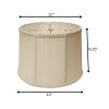 13" Off White Throwback Drum Linen Lampshade