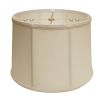 13" Off White Throwback Drum Linen Lampshade