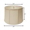 Vanilla Linen Drum Lamp Shade
