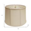 Vanilla Linen Drum Lamp Shade