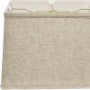 Cream Linen Print Lamp Shade