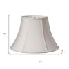 White Shantung Silk Bell Lamp Shade