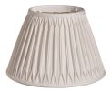 Cream Shantung Silk Pleated Bell Lamp Shade