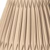 Gold Shantung Silk Pleated Bell Lamp Shade