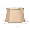 12" Vintage Gold Premium Oblong Shantung Lampshade